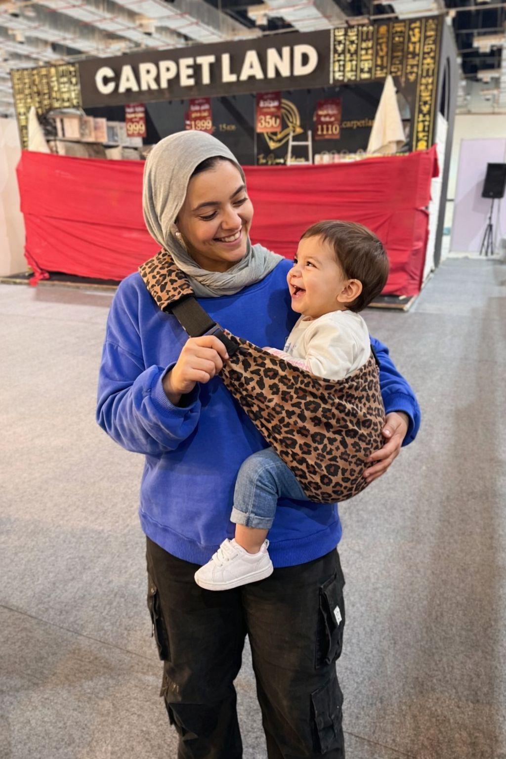 Brown baby carrier