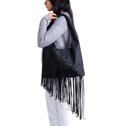 Black Asymmetrical Fringes