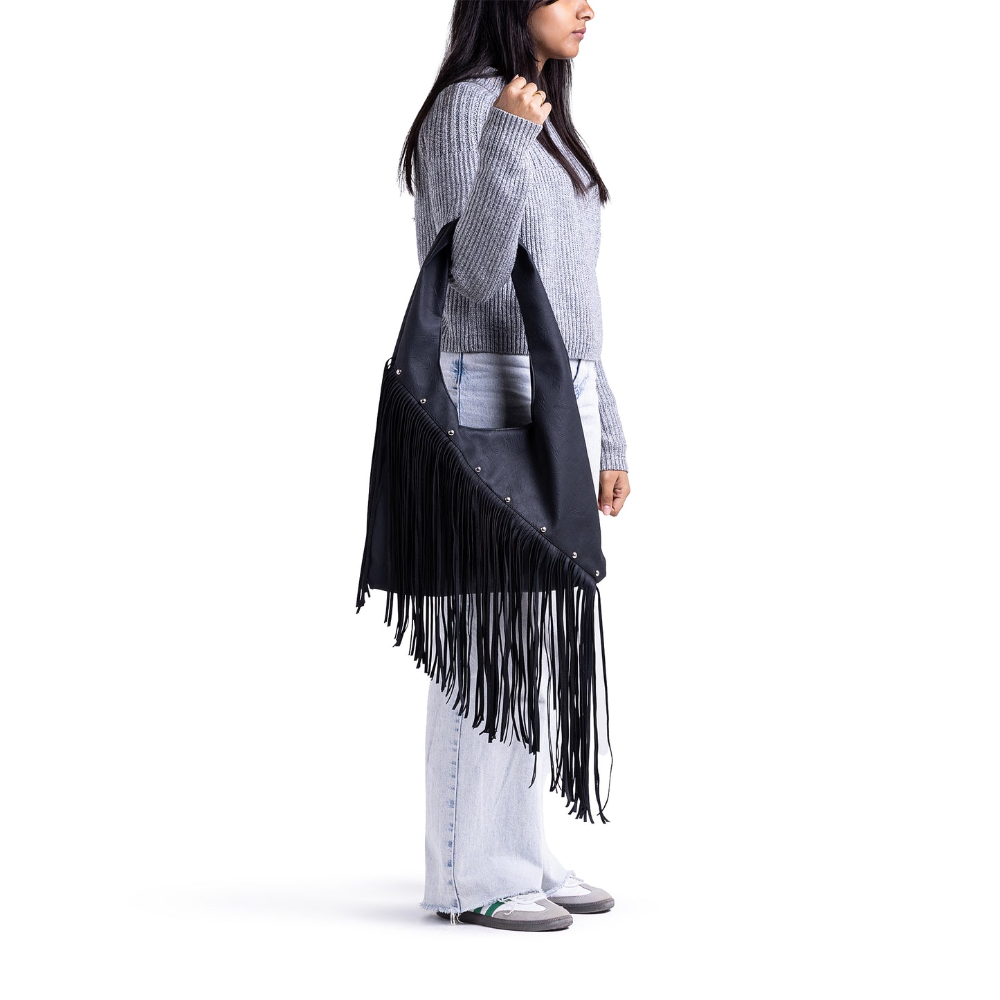 Black Asymmetrical Fringes