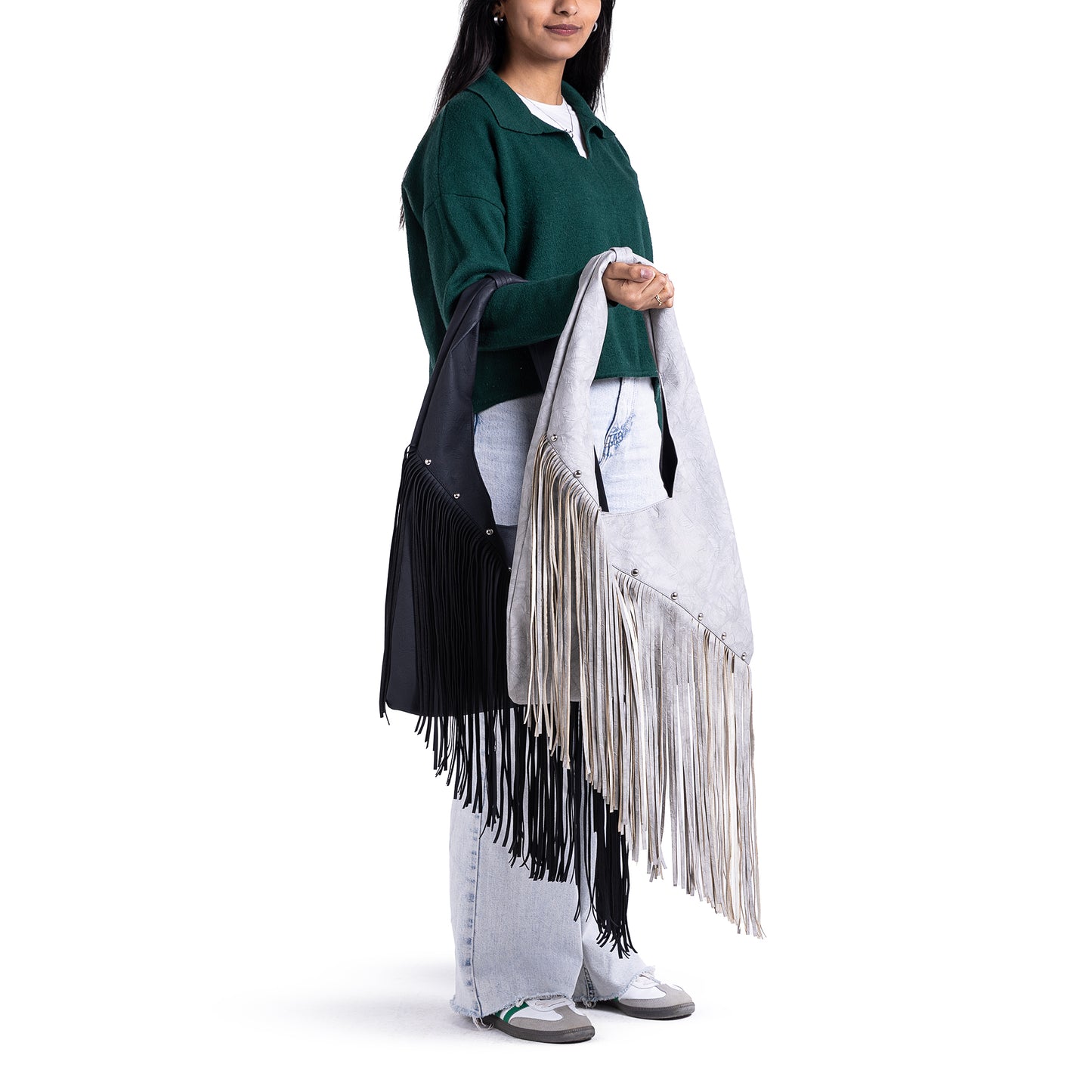 Black Asymmetrical Fringes