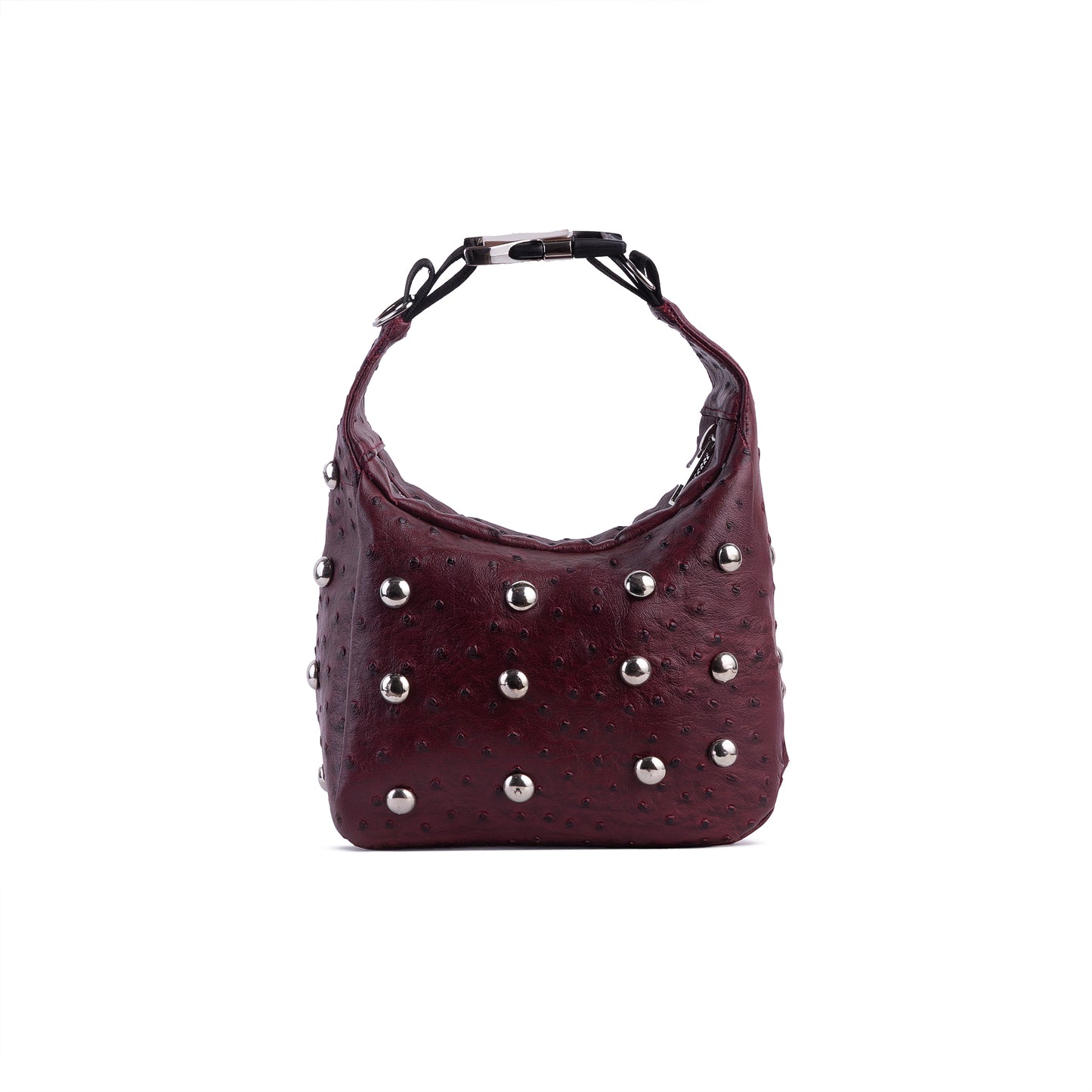 Mini Burgundy Dot Edgy