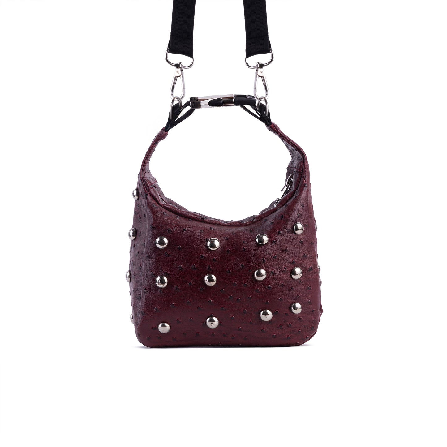 Mini Burgundy Dot Edgy