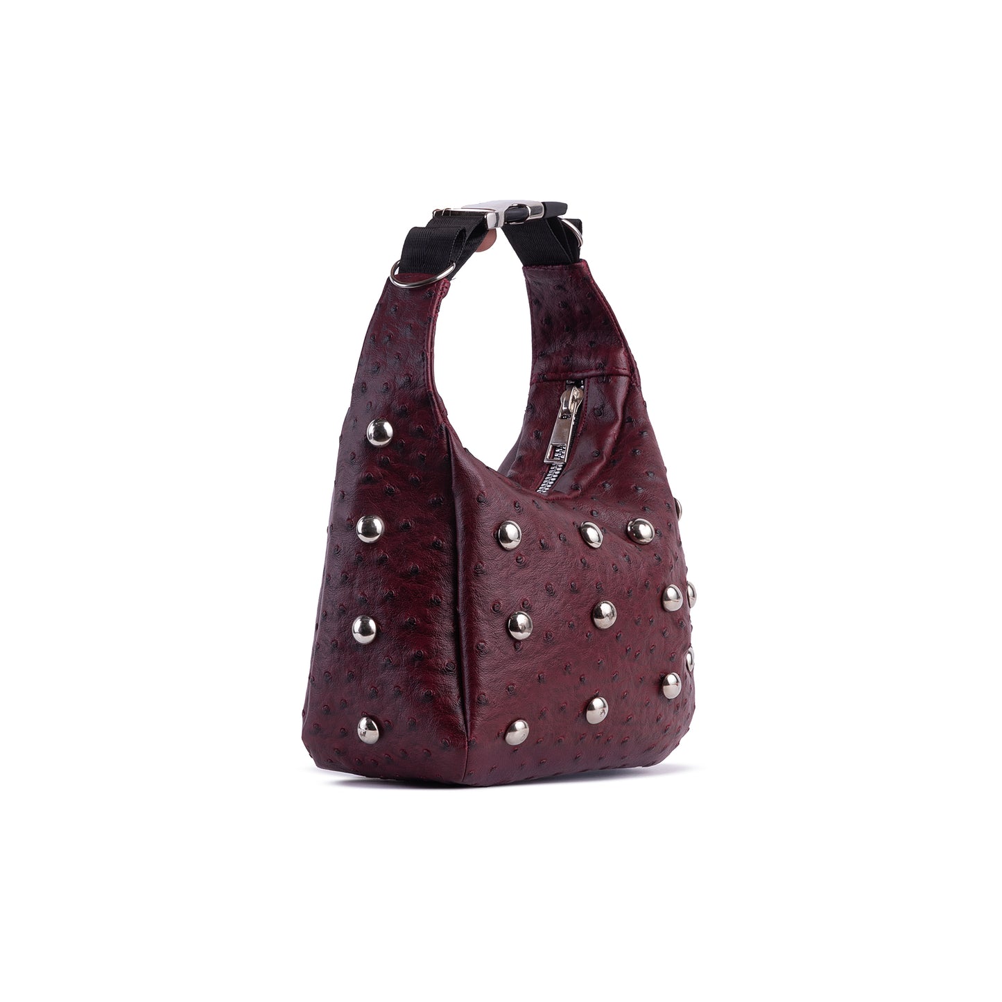 Mini Burgundy Dot Edgy