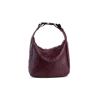 Mini Burgundy Dot Edgy