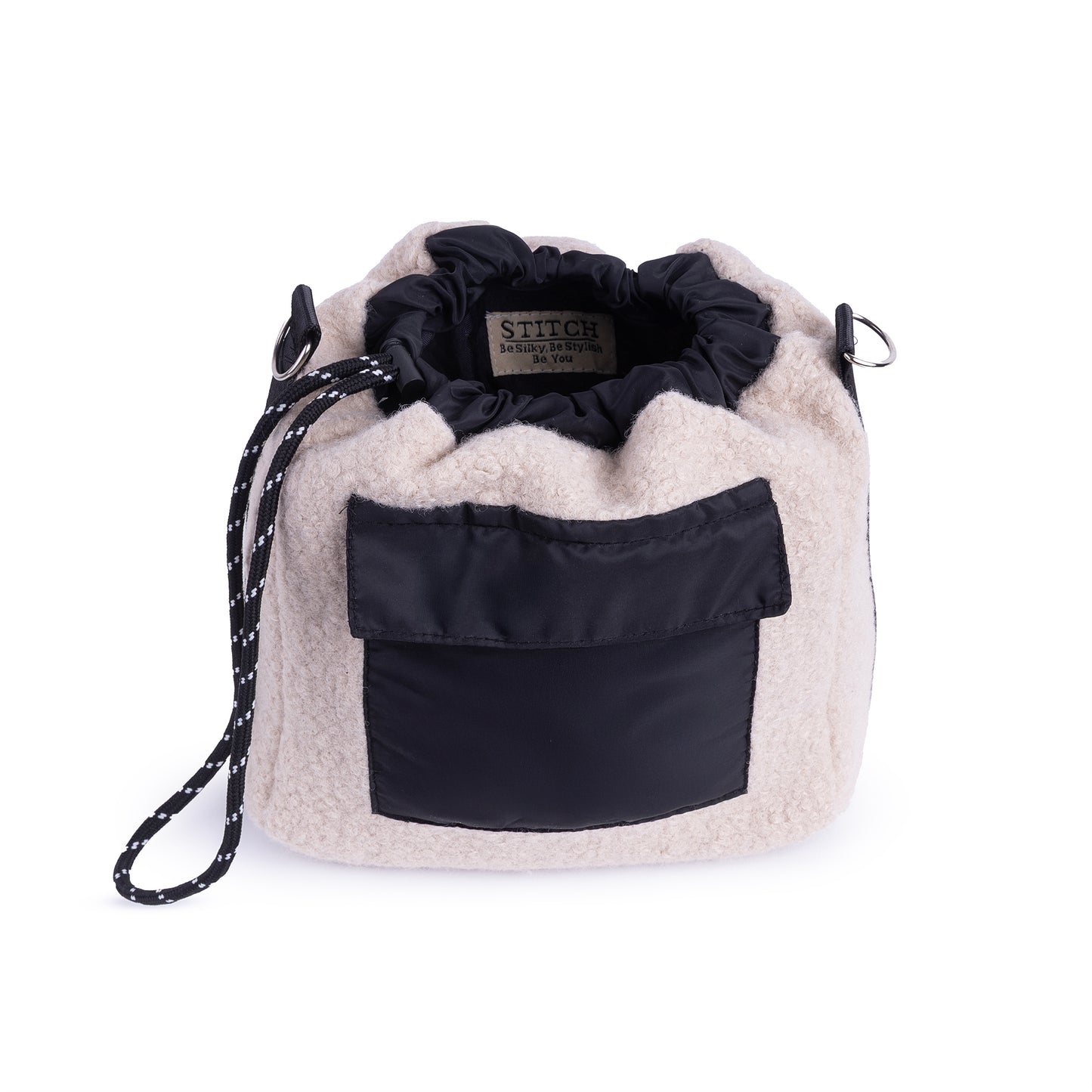 Beige Curly Bag
