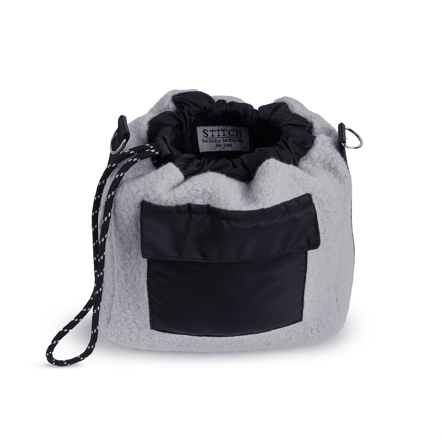 Grey Curly Bag