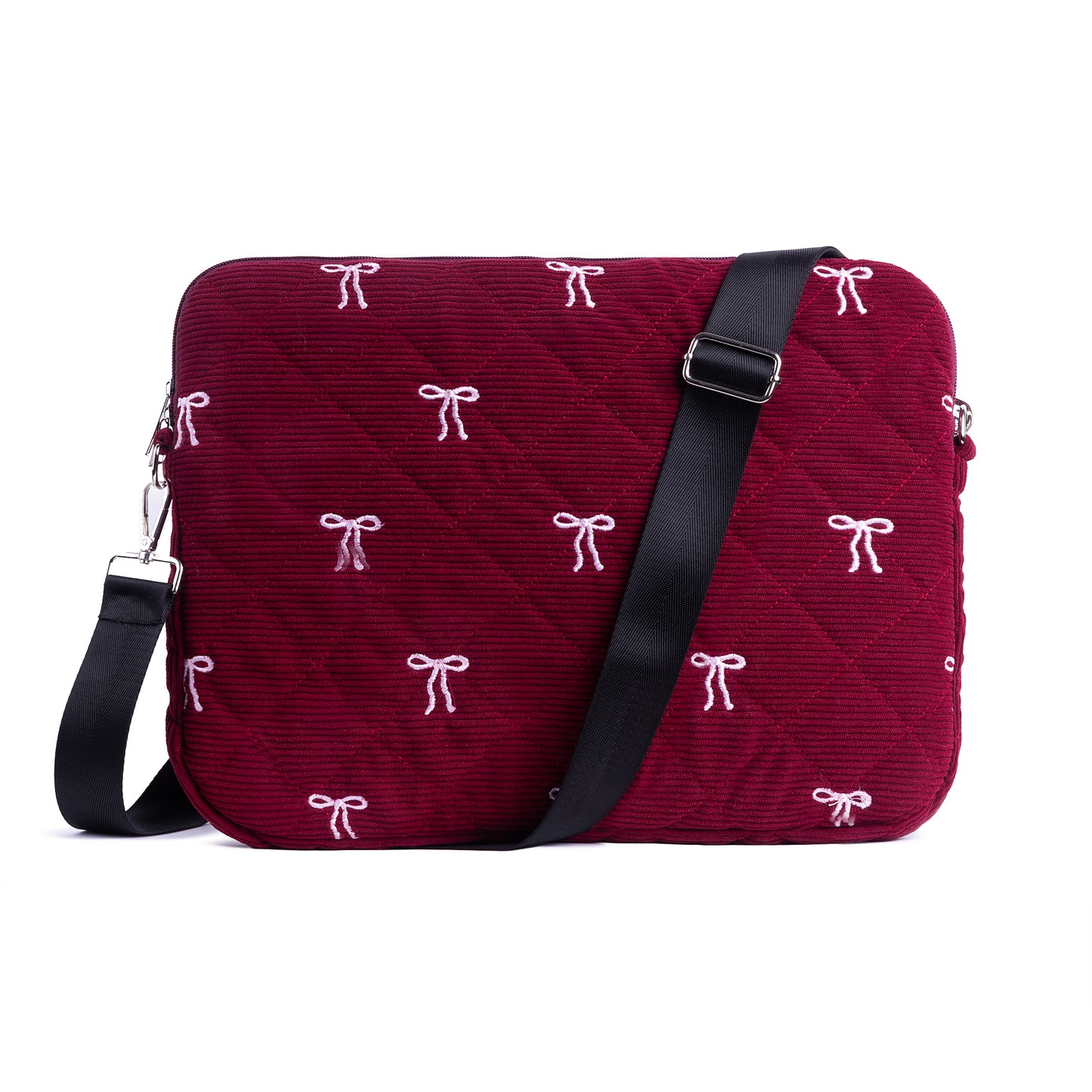 Burgundy velour Laptop Sleeve