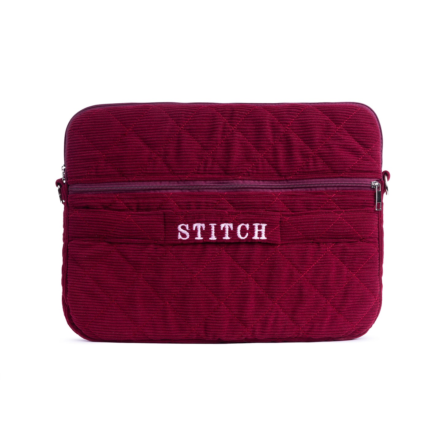 Burgundy velour Laptop Sleeve