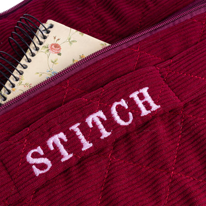 Burgundy velour Laptop Sleeve